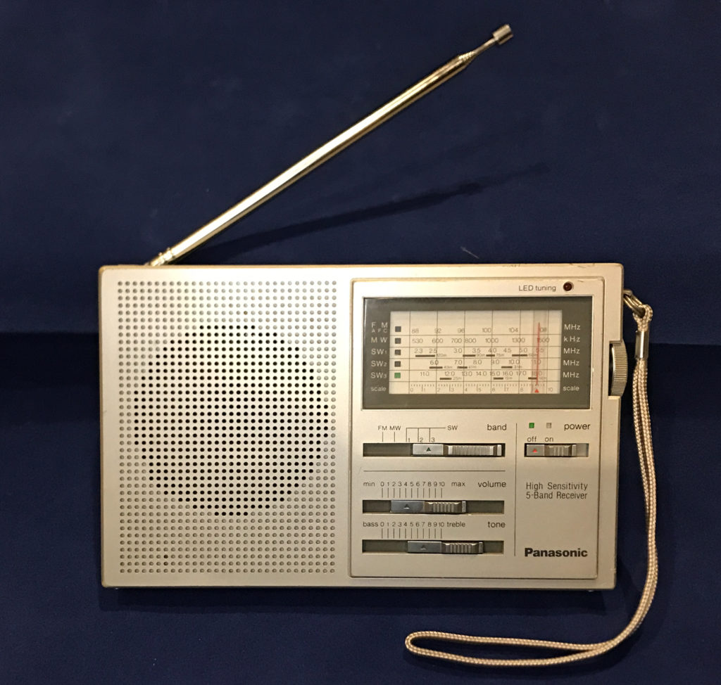 Panasonic RF-085 AM/FM/Shortwave radio.